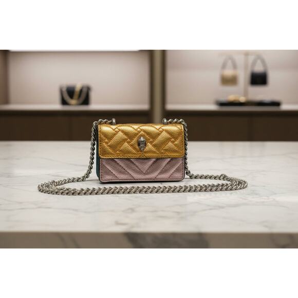 CURATED by Kira Handbags - Kurt Geiger London Kensington Metallic Multi Color Micro Crossbody Bag
